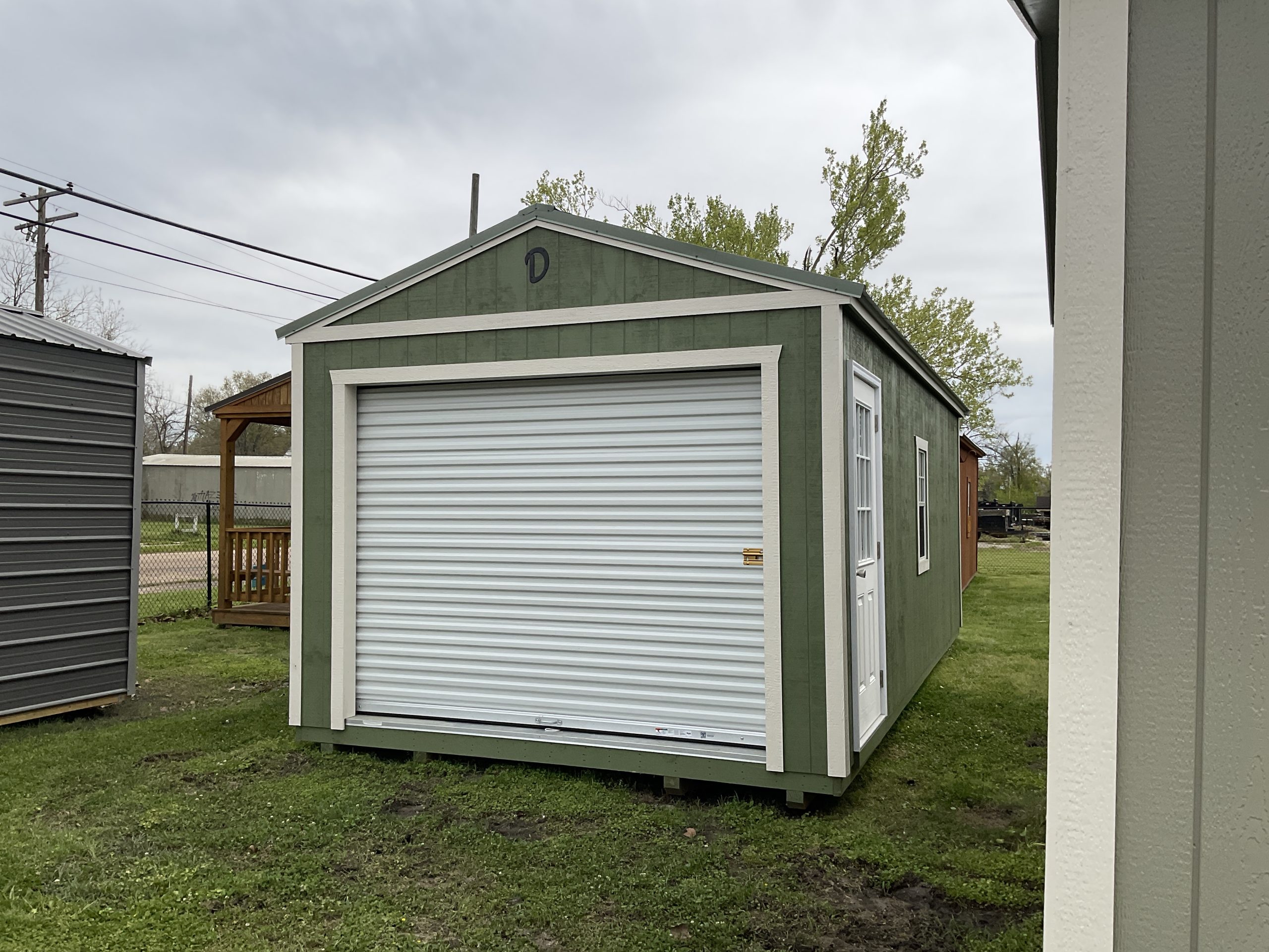 12×24 Portable Garage in Covington LA (260116) | A-Best Buildings