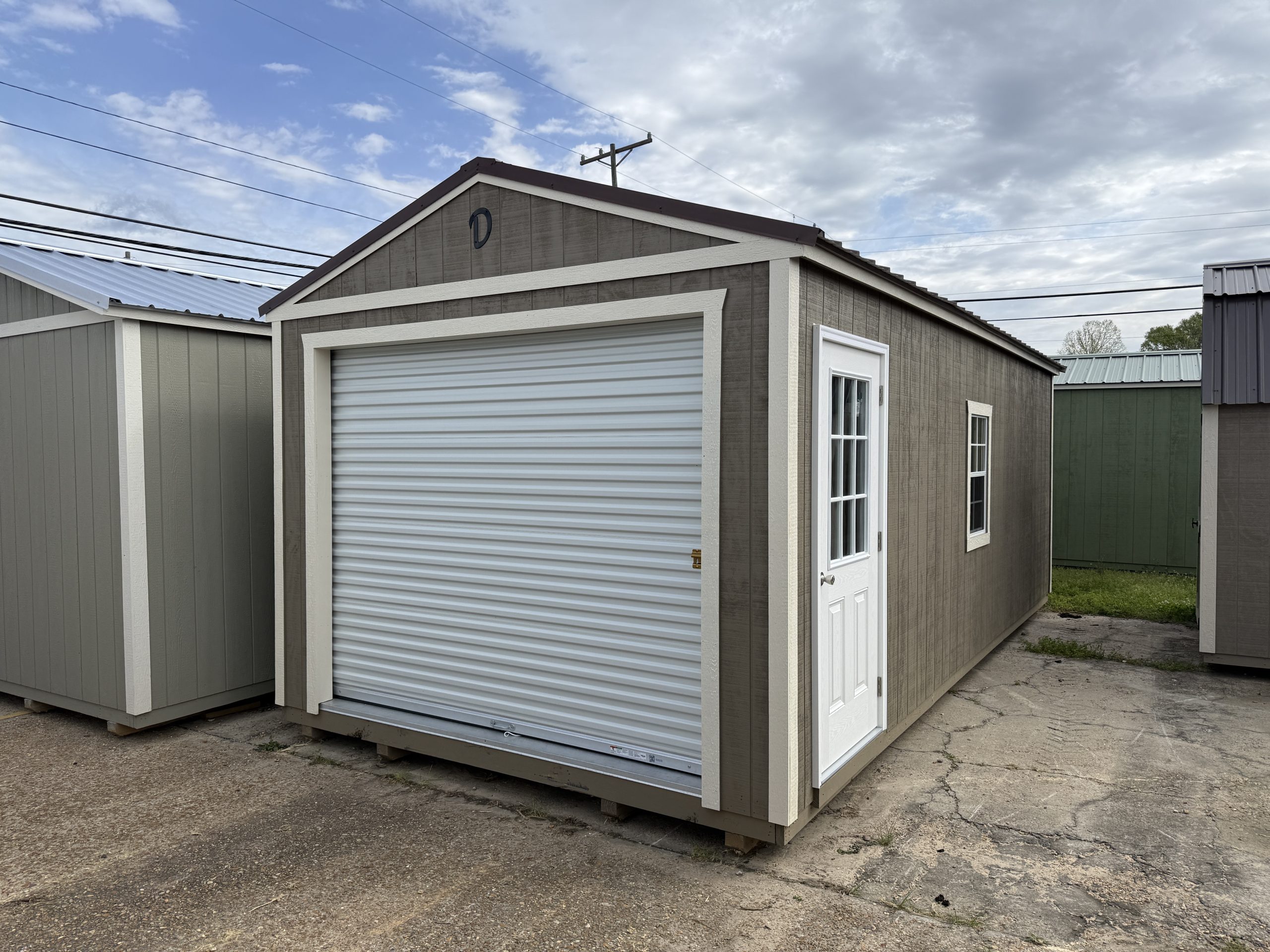 12×24 Portable Garage in Covington LA (260136) | A-Best Buildings