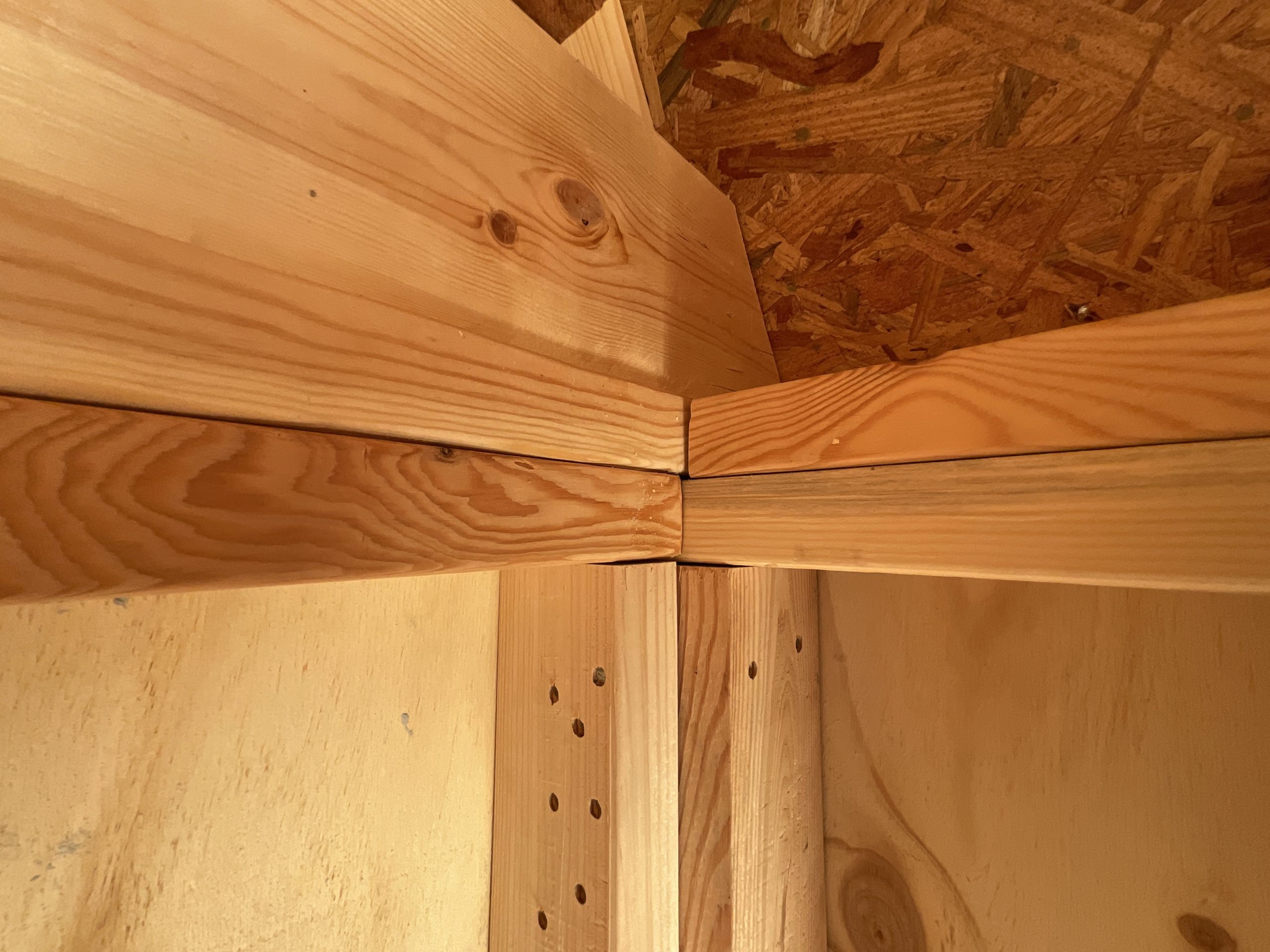 corner framing detail portable shed construction 10x16 barn Hammond Louisiana