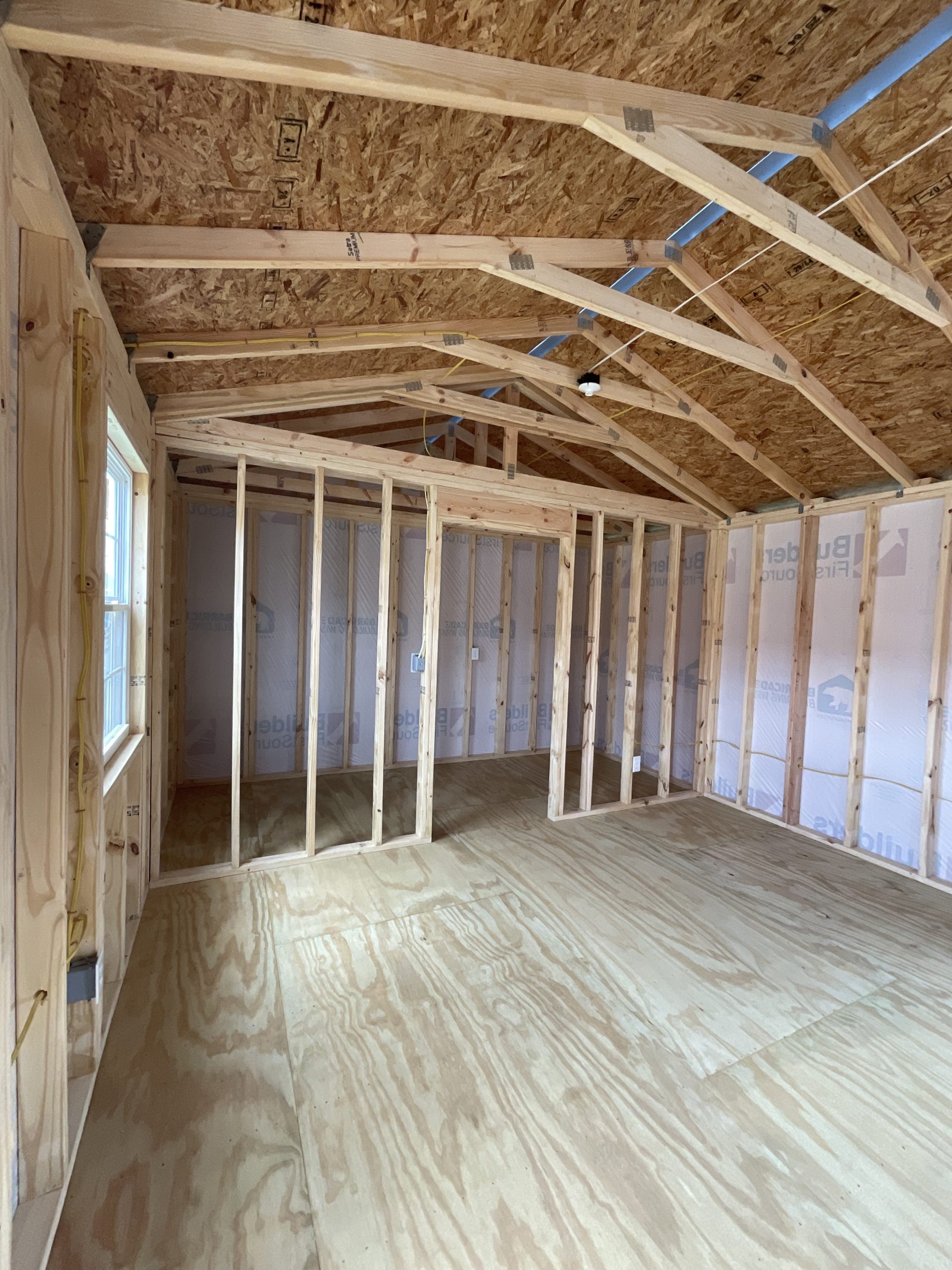 14x32 tiny home shell with interior walls framed for sale in Hammond Louisiana