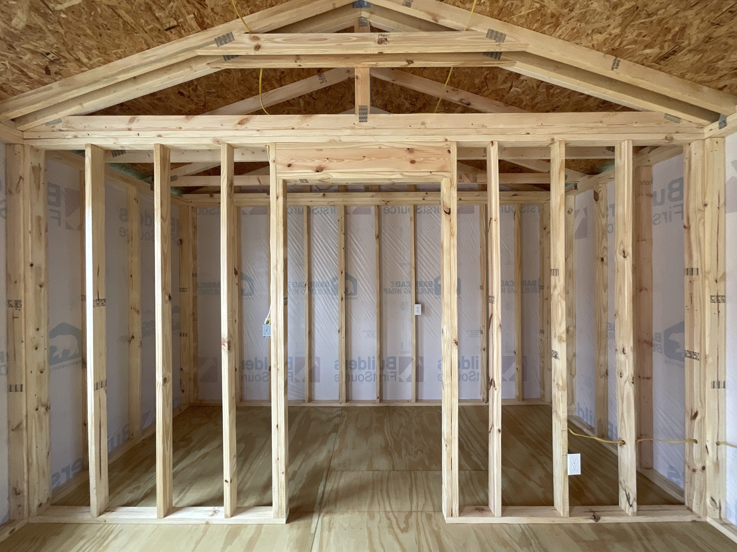 14x32 tiny home shell with interior walls framed for sale in Hammond Louisiana