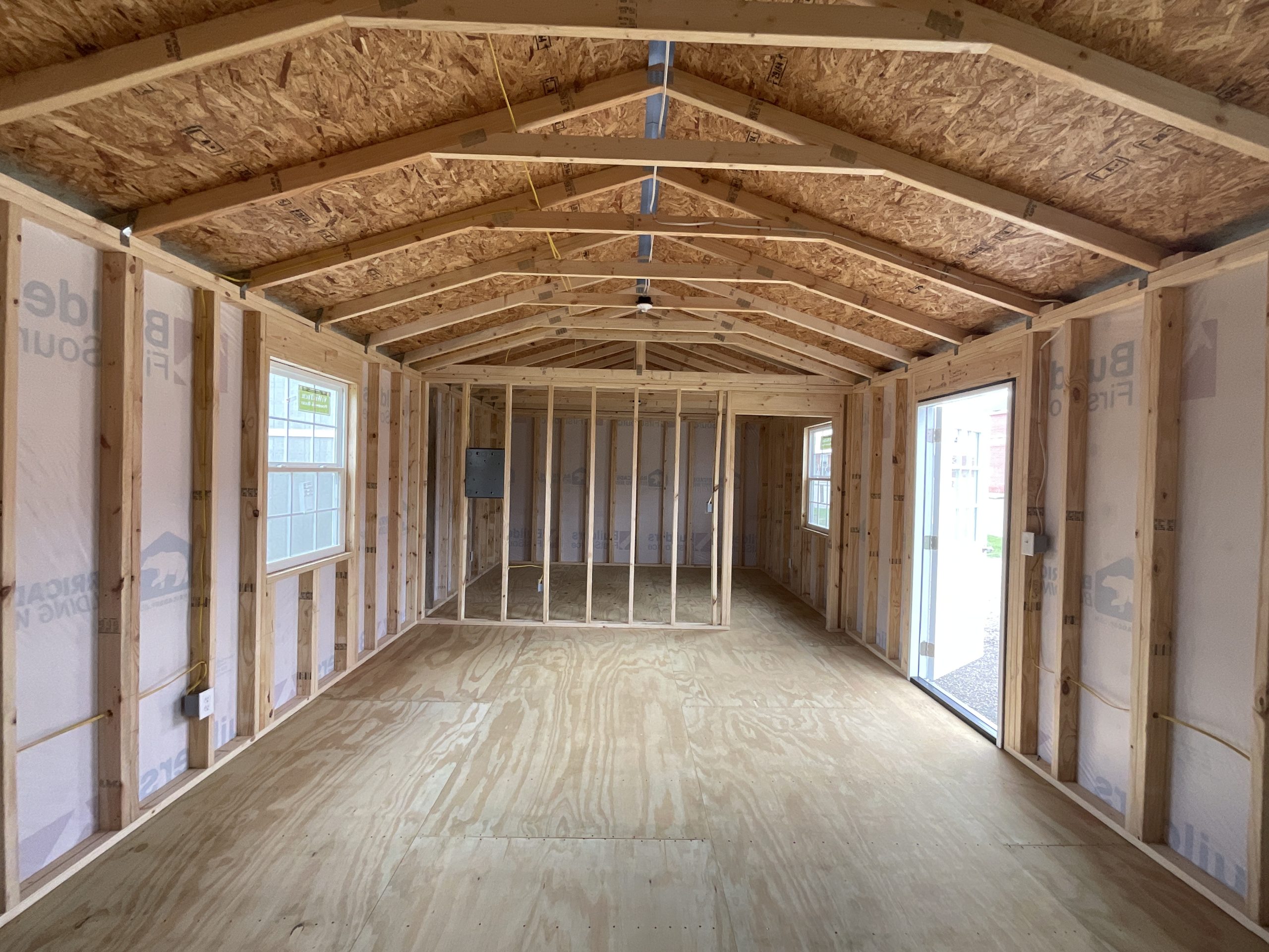 14x32 tiny home shell with interior walls framed for sale in Hammond Louisiana