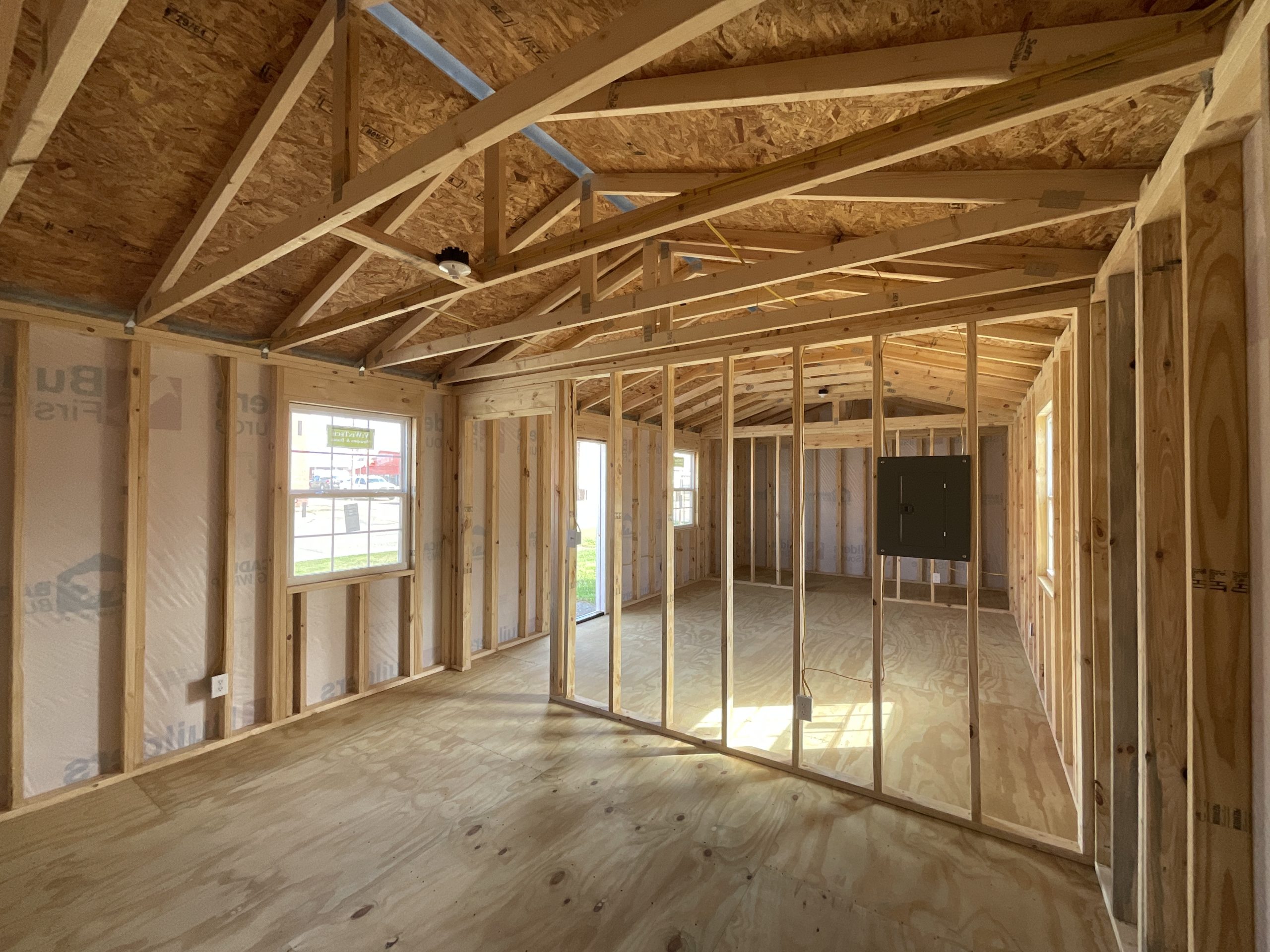 14x32 tiny home shell with interior walls framed for sale in Hammond Louisiana