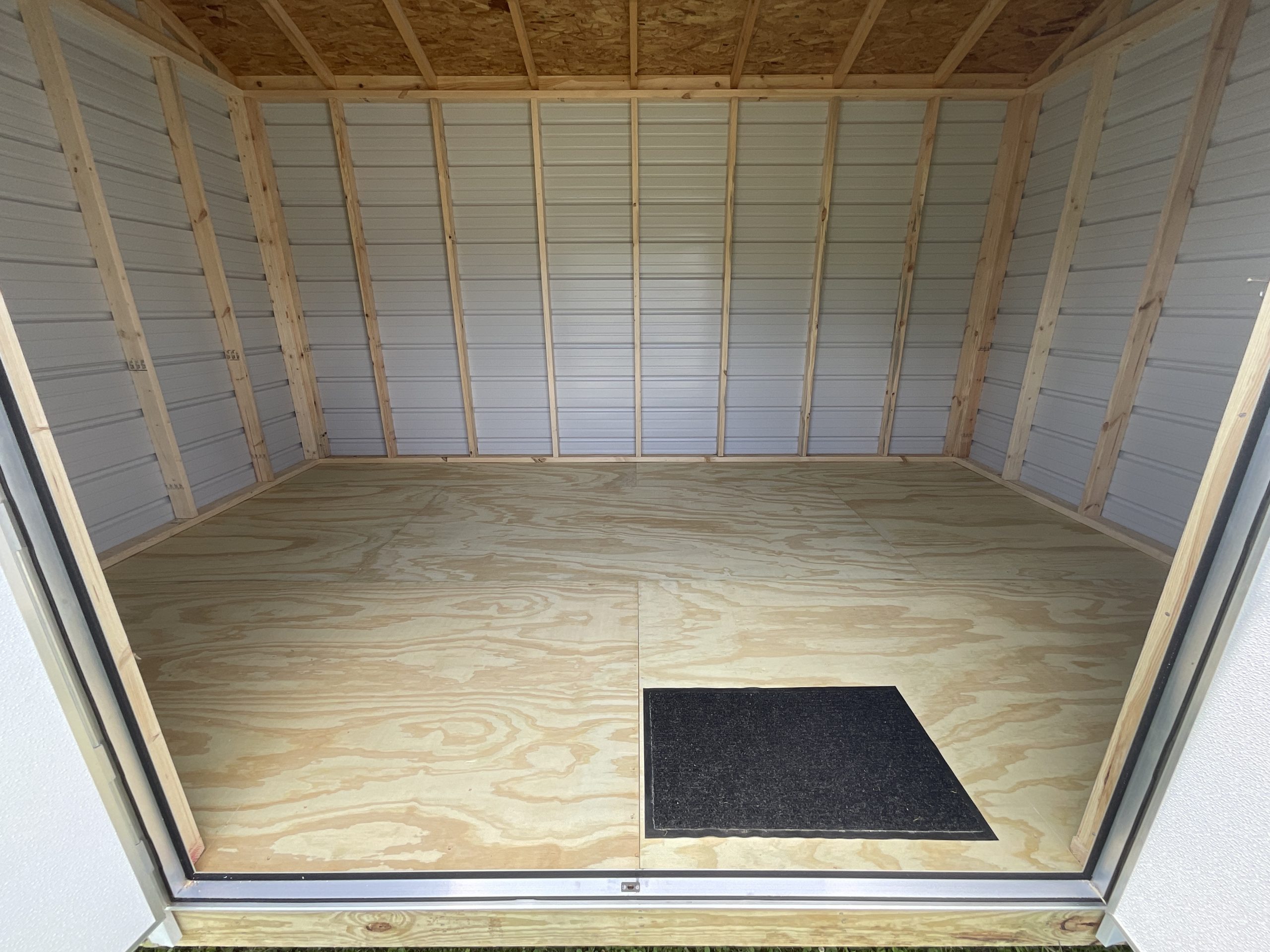 interior floor detail of storage shed Hammond LA