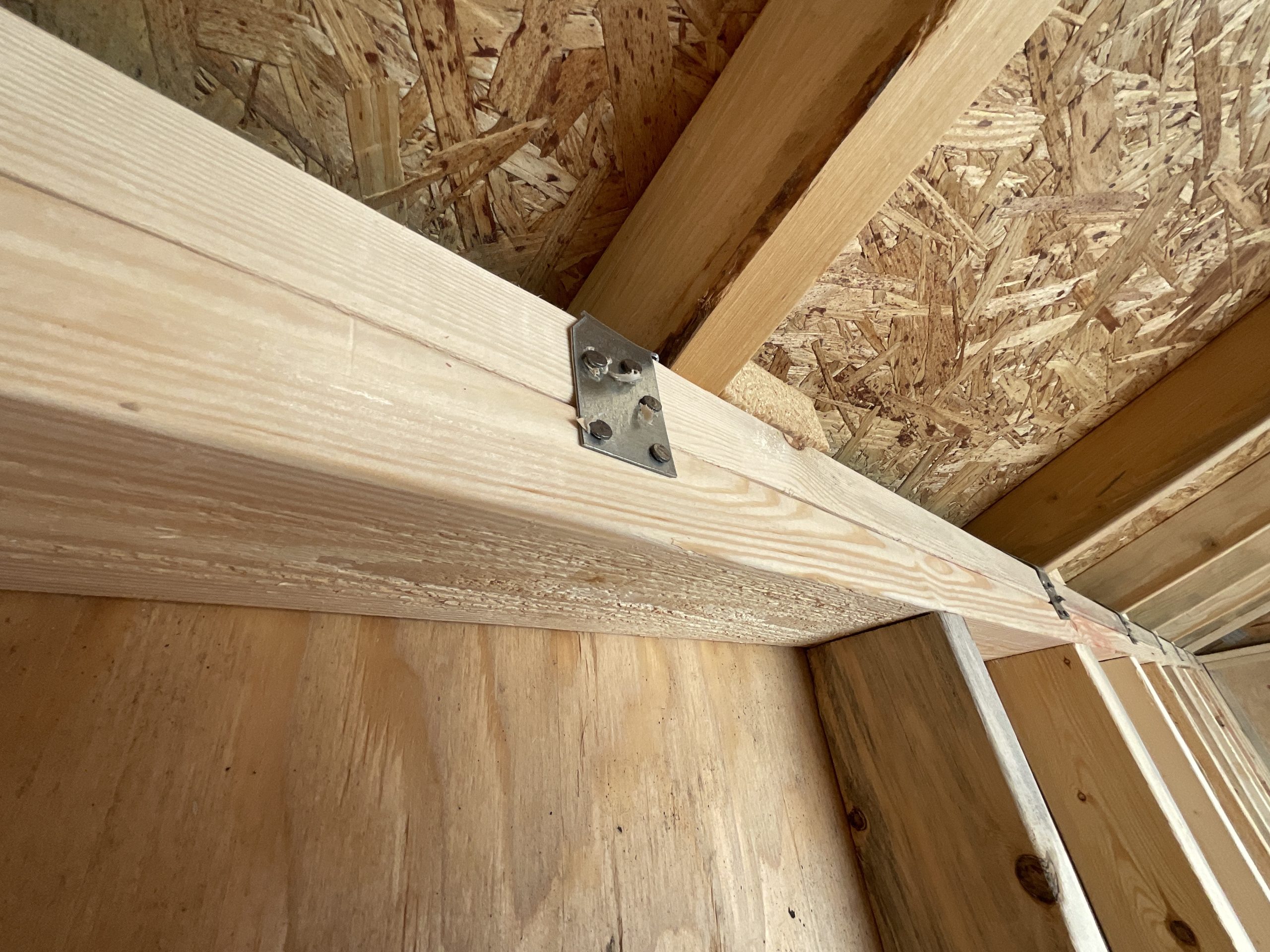 Strong Portable Building Construction with Hurricane Clips and Double Top Plates