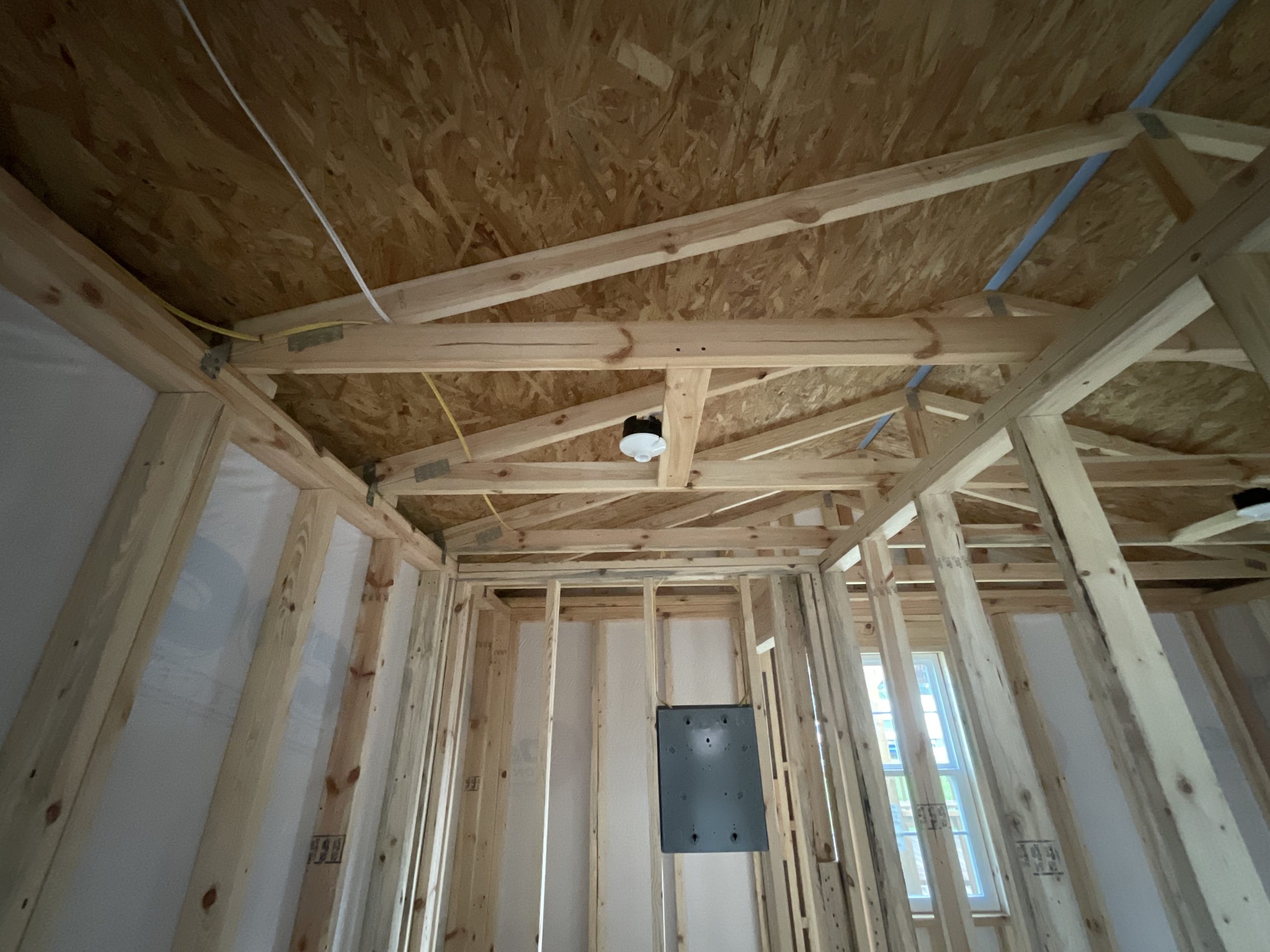 Bathroom ceiling framing