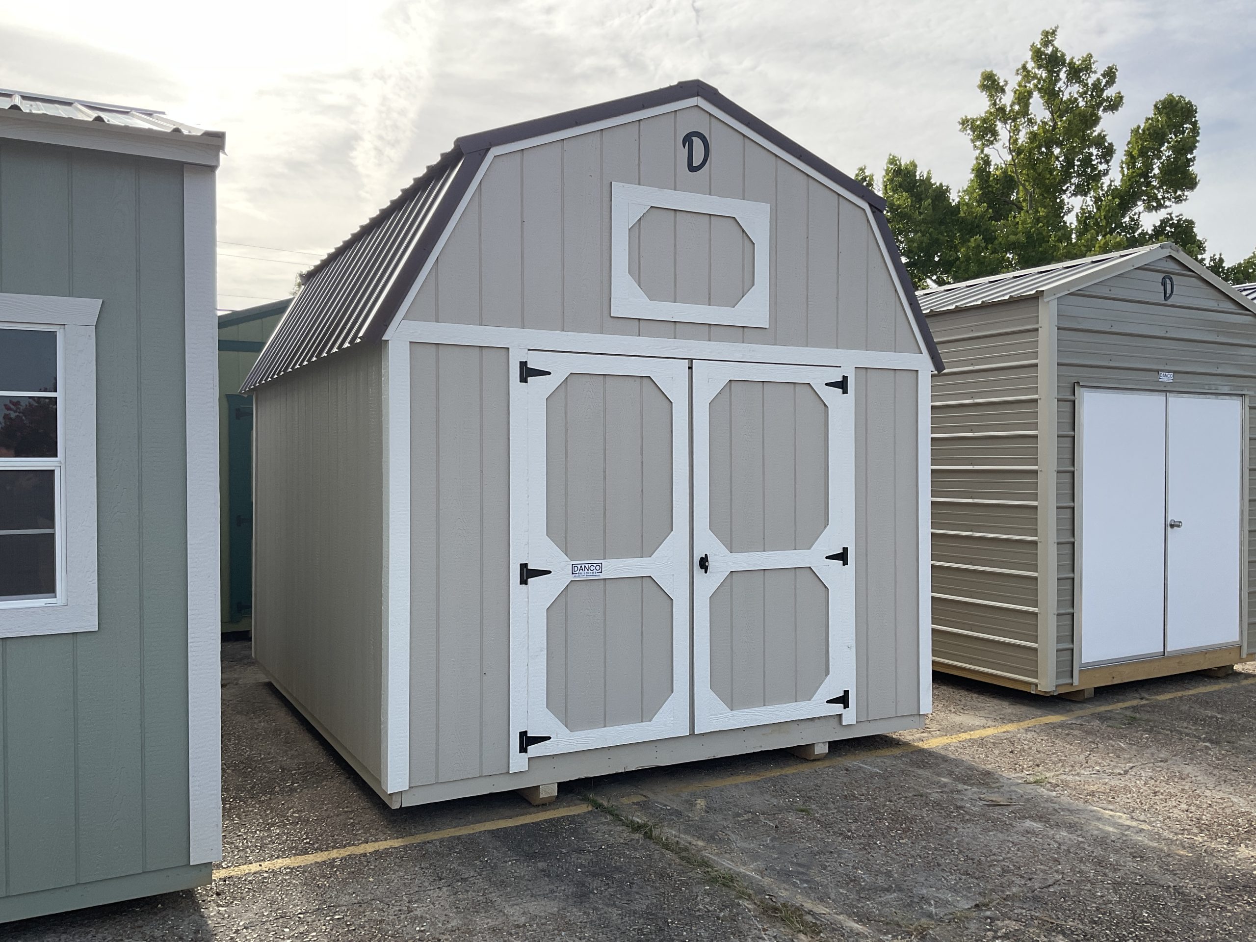 10x12 Lofted Barn backyard storage shed for riding mower Hammond LA