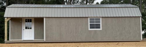 Corner Porch Lofted Barn Cabin Collage2 scaled