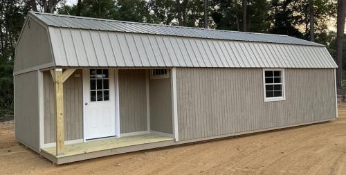 Corner Porch Lofted Barn Cabin Main scaled