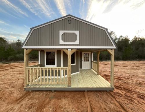 Wraparound Porch Lofted Barn Cabin Collage1