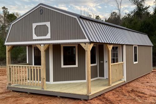 Wraparound Porch Lofted Barn Cabin Main